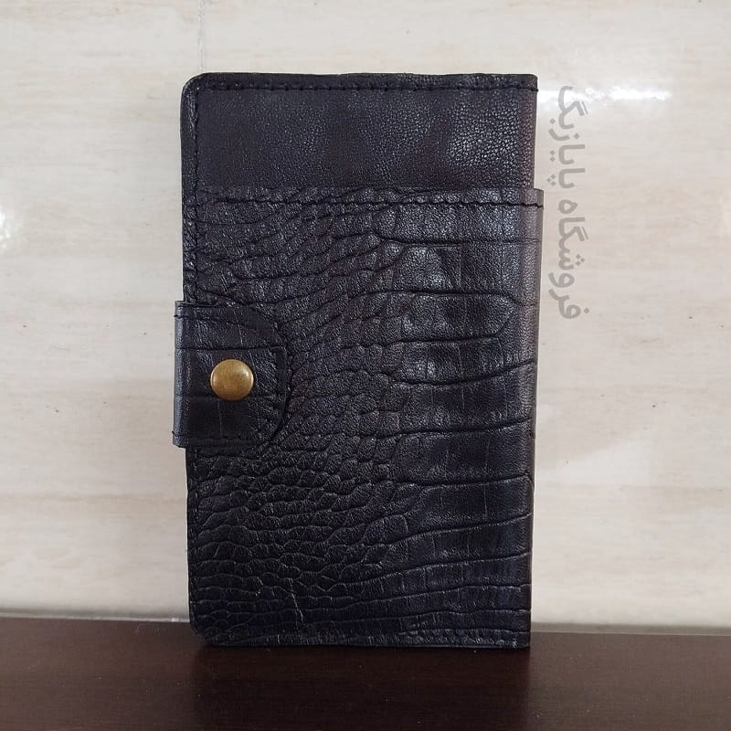 کیف پول زنانه دست دوز چرم طبیعی ** کد 4 **